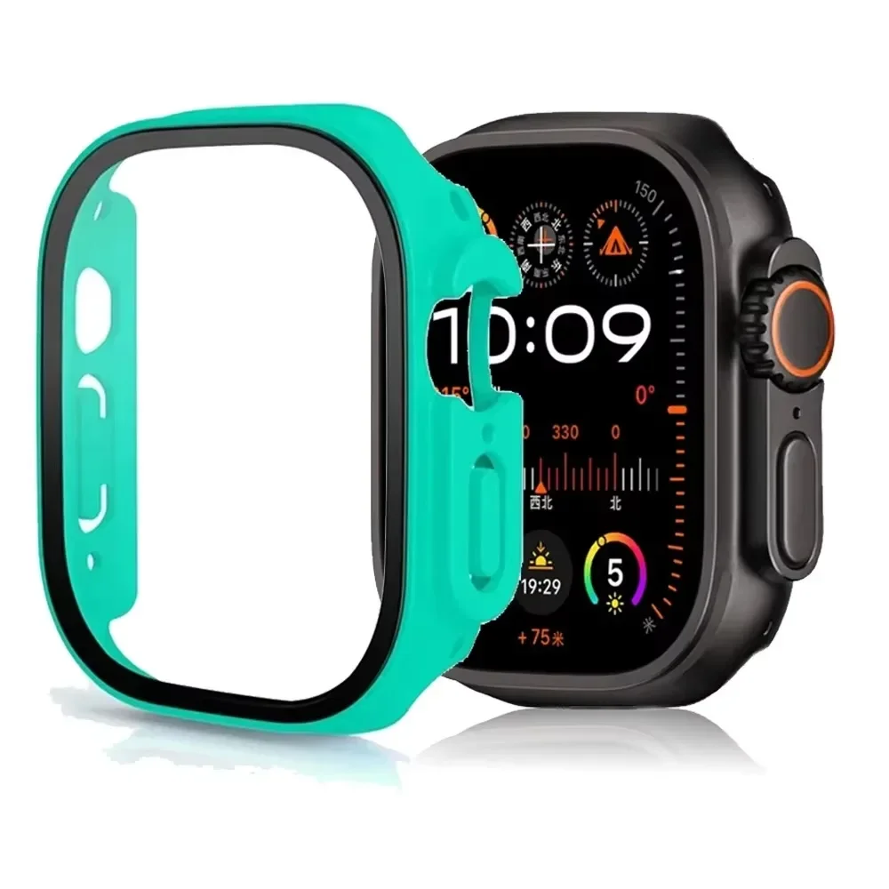 Glas+PC-Schutzhülle für Apple Watch Ultra 4 3 2 49mm Smartwatch Stoßfänger+Displayschutzfolie Gehärtetes Glas iWatch Series Ultra 49mm Zubehör – Detail 20