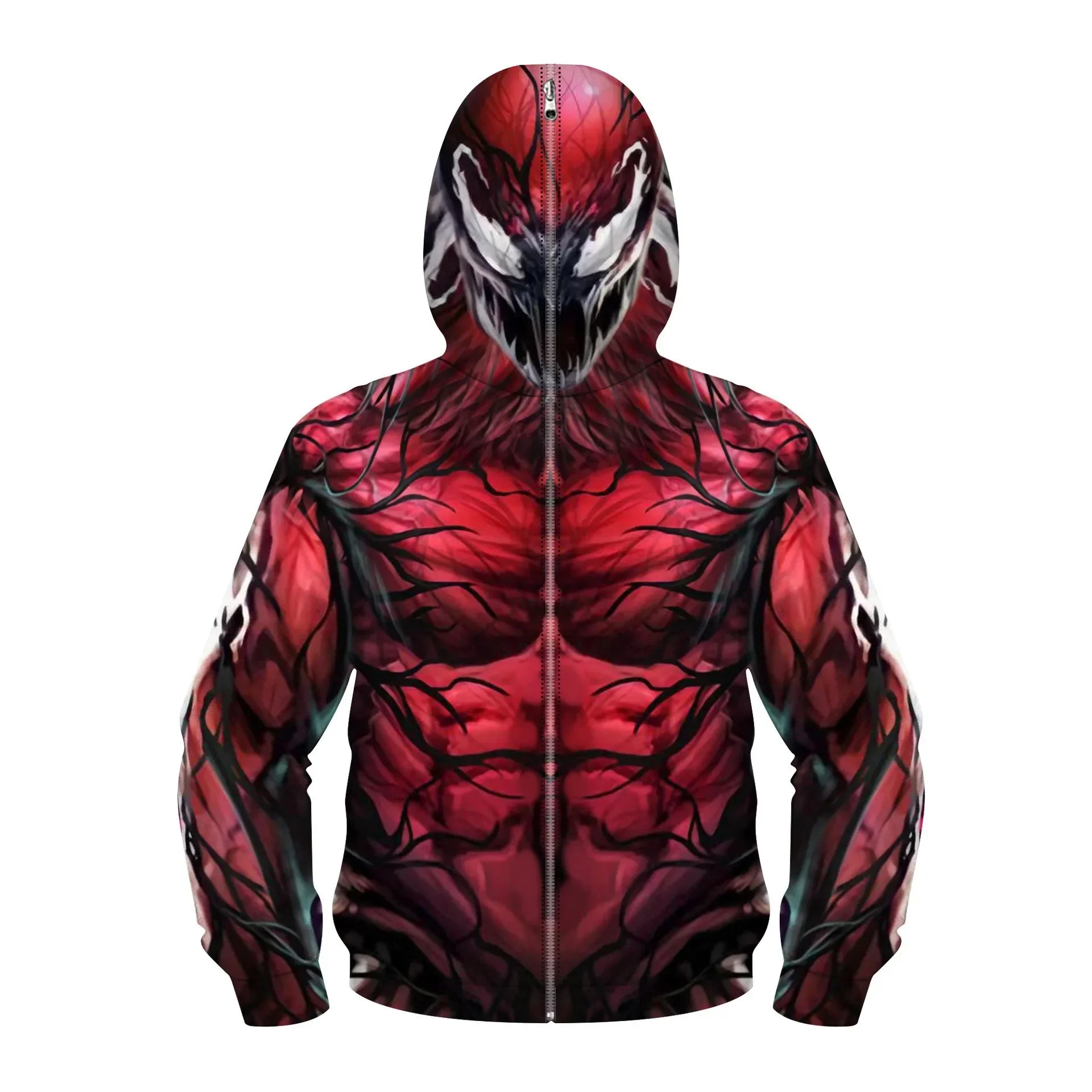 Kids Avengers Superhero Spiderman Hoodie Miles Morales 3D Zipper Sweatshirt Iron Man Jacket Boys Girls Anime Cosplay Costume