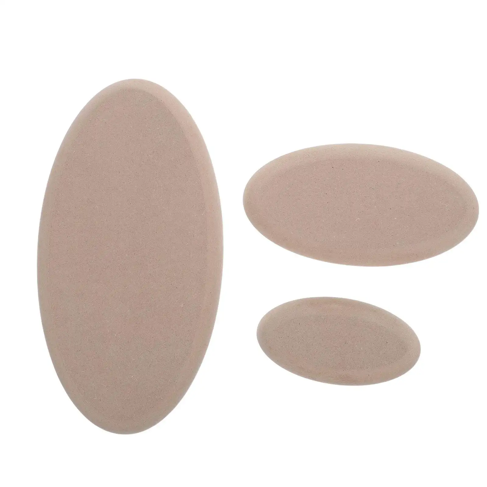 3Pcs Oval Wood Pottery Molds Ceramic Clay Slab Mold Handbuilding Plate Mold Pottery Craft Tools Ceramics Plate Forming Molds
