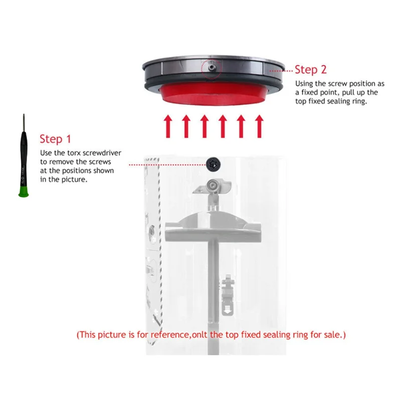 For V12 V10 Slim Vacuum Cleaner Dust Bin Top Fixed Sealing Ring Replacement Dust Bucket Filter Cleaner Garbage Box