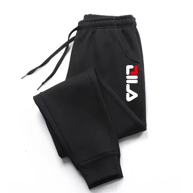 Pantalones Deportivos Casuales de Forro Polar para Hombre, con Cordón, para Otoño e Invierno, para Hacer Ejercicio, Correr, Gimnasio, Fitness