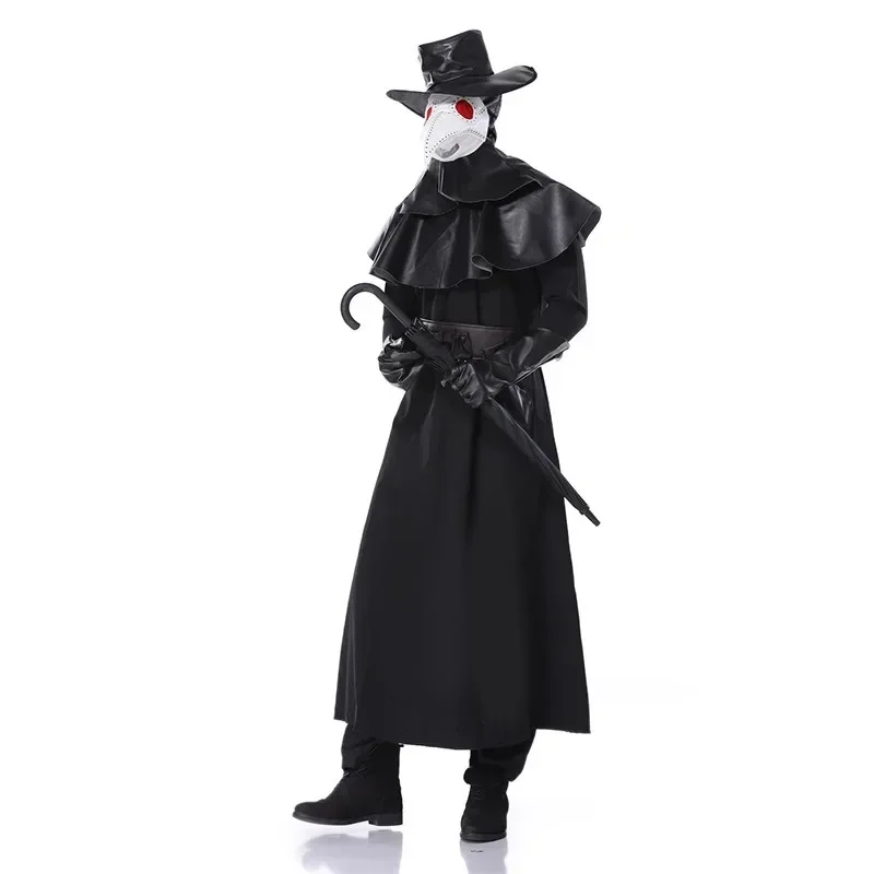 Couple Plague Doctor Dark Dungeon Hero Dress Bird Mouth Girl Middle Ages Punk Style Costume Role Playing