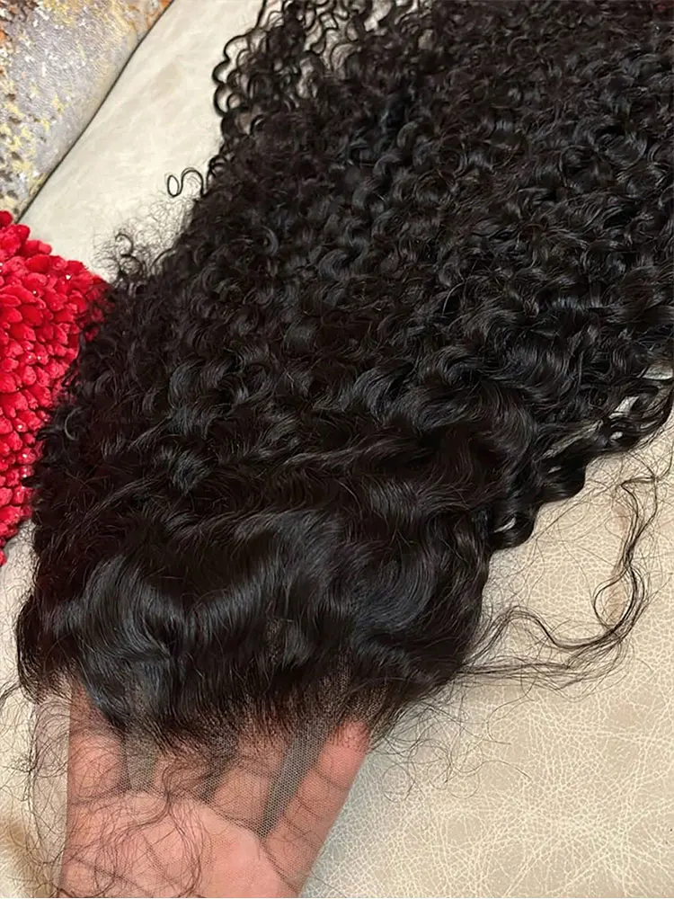 

Jerry Curly 40 Inch Lace Front Wigs Human Hair 13x4 13x6 HD Lace Frontal Wigs Human Hair Deep Curly Wigs Human Hair For Women Natural Black