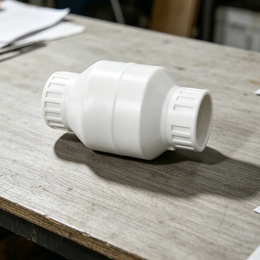 1 Inch Silent PVC Check Valve For Plumbing - Non-Return Valve Prevents Reverse Flow & Lowers Pipe Noise Plumbing Fixtures