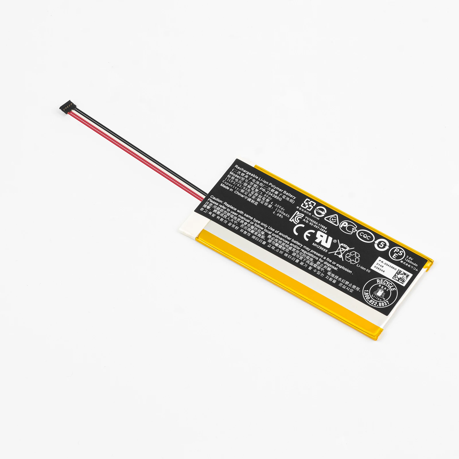 Original Digital Board Battery For Wacom CTL4100 CTL6100 CTL6100WL, PR-234385G 1260mAh