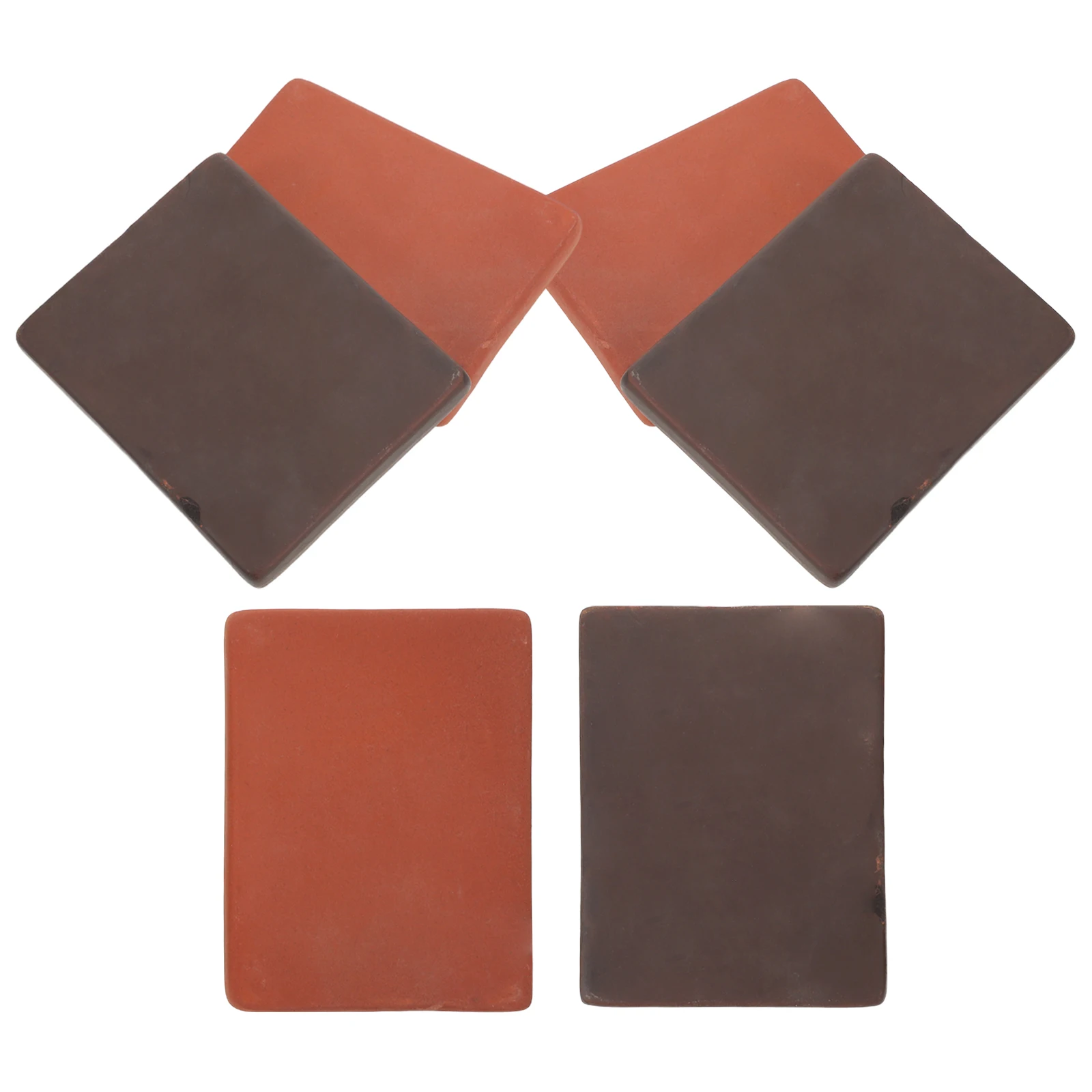 

6Pcs Handmade Burnt Clay Ceramic Turtle Tank Brick Clay 3.14x2.36 Inch Turtle Habitat Landscaping Block Aquarium