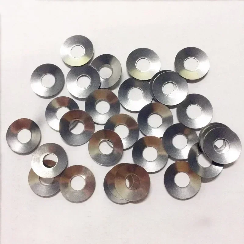 100pcs 304 Stainless Steel Waved Washer Spring for Li ion Button Battery Coin Cell