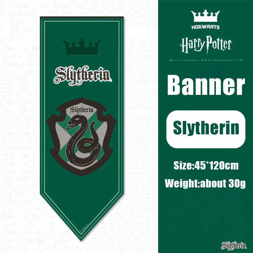 Drapeau Harry Potter 45x120cm, bannière murale Gryffondor Serpentard, décoration pour la maison, le 
