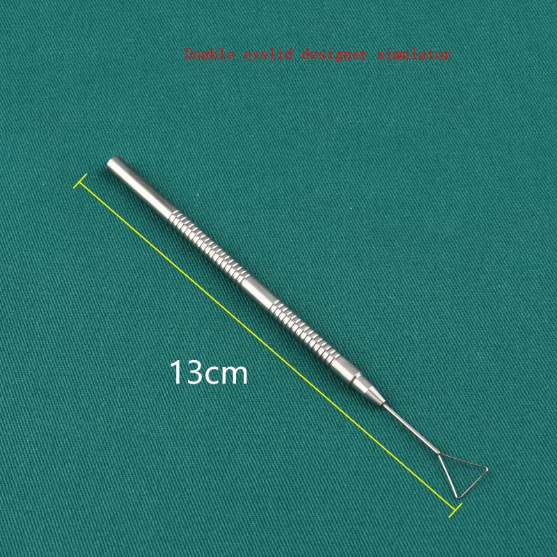 Designer a doppia palpebra, strumento per modellare la bellezza e la chirurgia plastica, triangolo con manico corto a doppia palpebra Manico dorato a forma di U da 8 mm cu