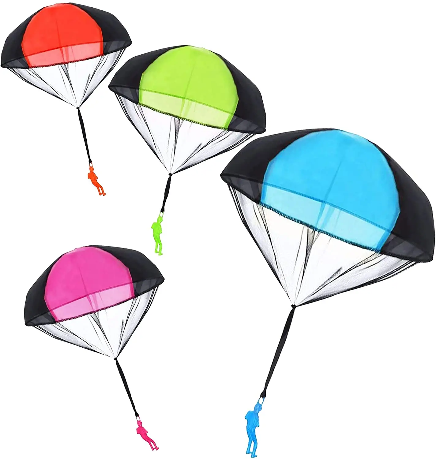 5pcs/lot Parachute Toy  No Tangle Throw Parachute Men Outdoor Sport Toy Children Paratrooper Toy Hand Throw Parachute Army Man