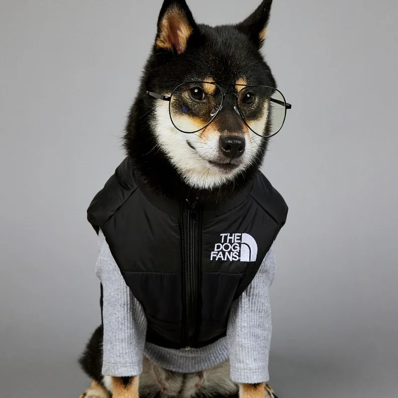 Pet Clothes Dog Polyester Down Jacket Winter Dog Vest Padded Warm And Windproof Dog Jacket Small Medium Pets S-5XL