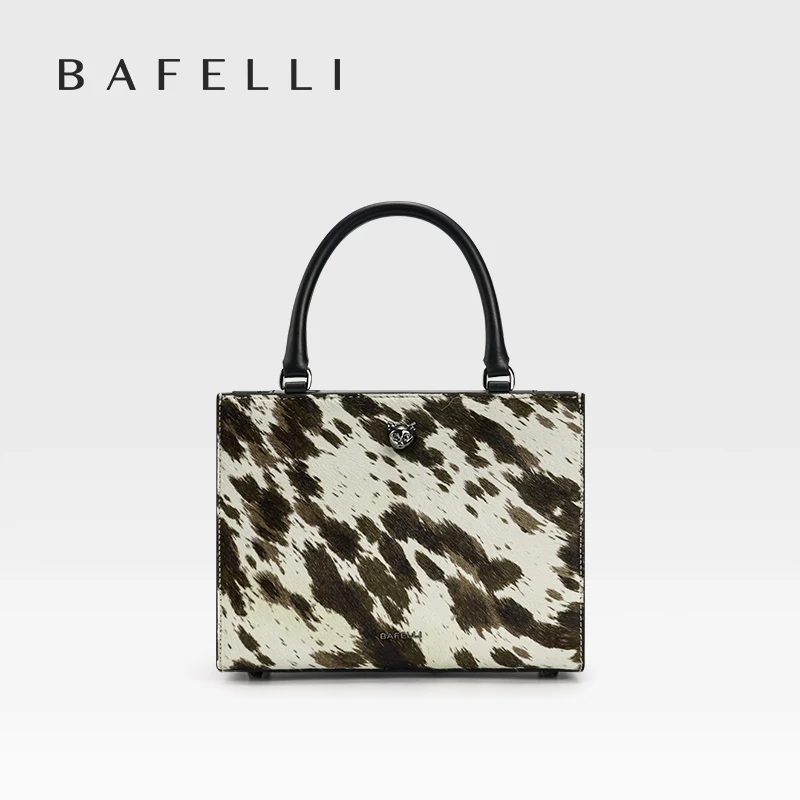 

High-end leather and fur splicing series, small and medium-sized commuter handbag, messenger bag, light luxury women's bag