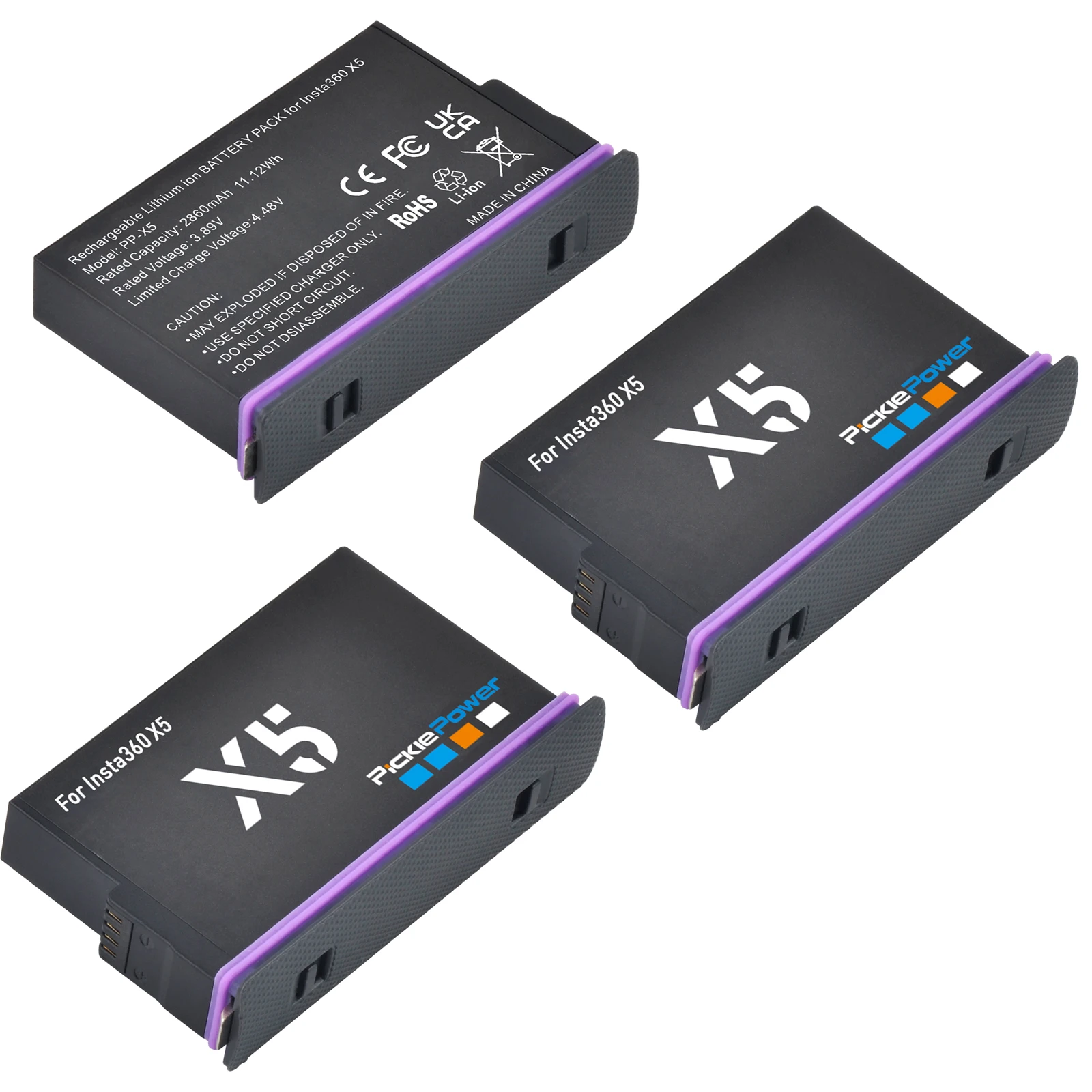 Аккумулятор Pickle Power 2860 мАч для экшн-камеры Insta360 X5