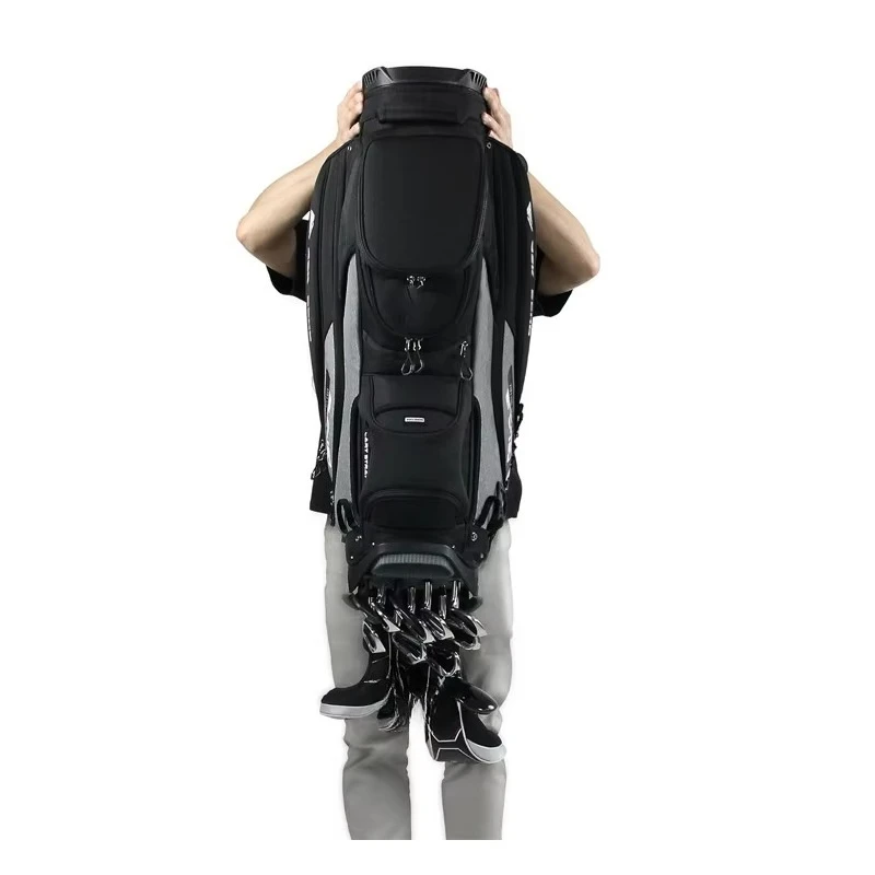High Quality Premium Waterproof Black Golf Cart Club Bag Custom Luxury Golf Stand Bag for Men