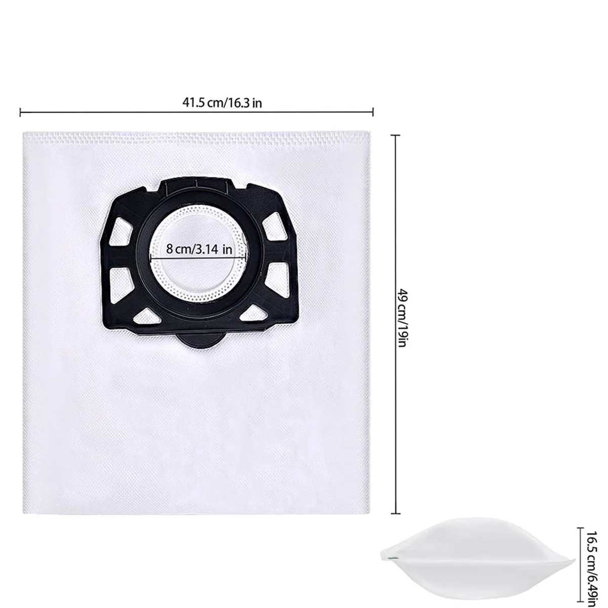 ケルヒャー掃除機用フィルターバッグ,kfi 357,wd2 plus,wd3,kwd 1-3,交換部品2.863-314.0