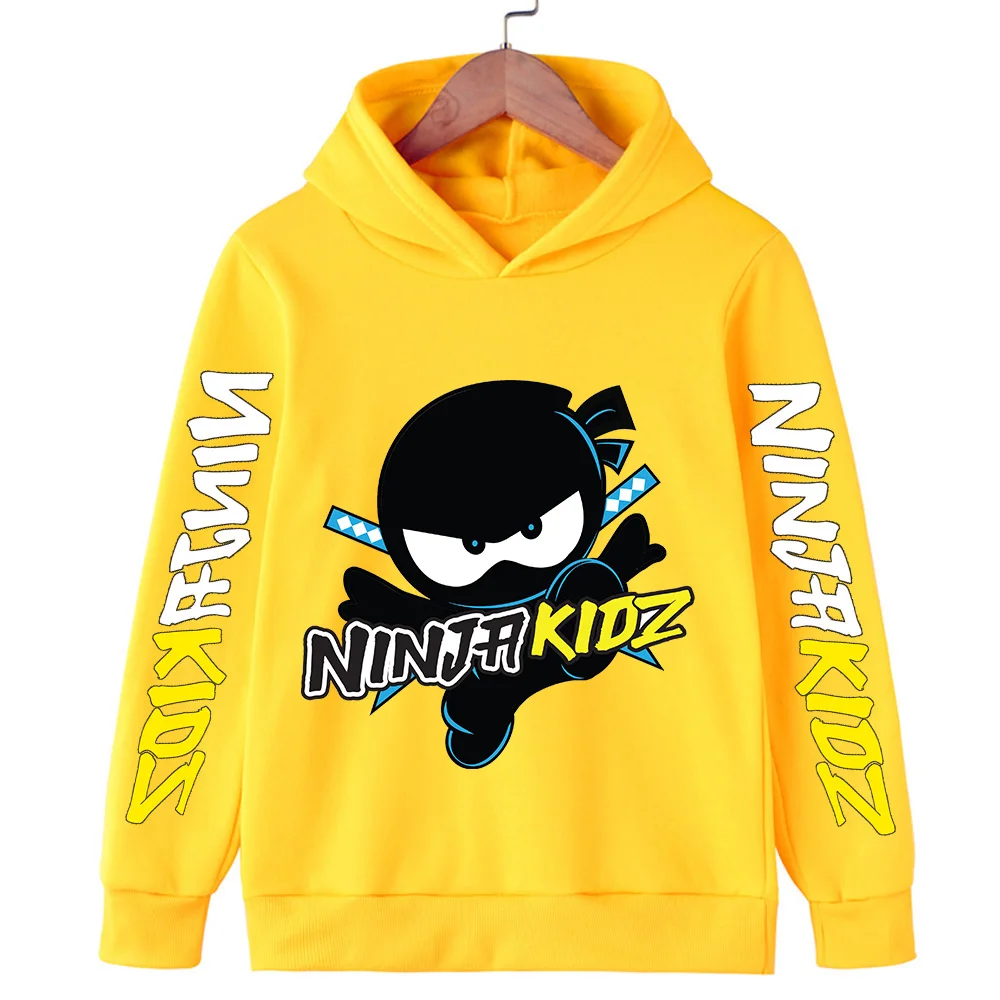 

Ninja cartoon children's hoodie casual hoodie quality boy and girl pullover Y2K hip-hop retro multi-color autumn and winter