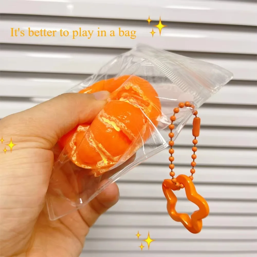 Squihy Slow Rebound Peeled Orange Cute Stress Relief Toys Cure Office Stress Reliever Vent Fidget Toys for Kids Girl Gift