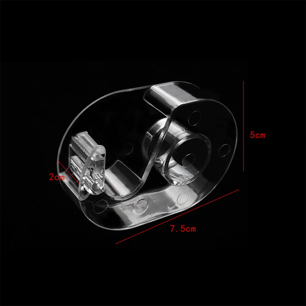 

5Pcs Portable Tape Cutter Eyelash Tape Dispenser Transparent Acrylic Durable Desktop Holder for Study Office Roll Dispenser