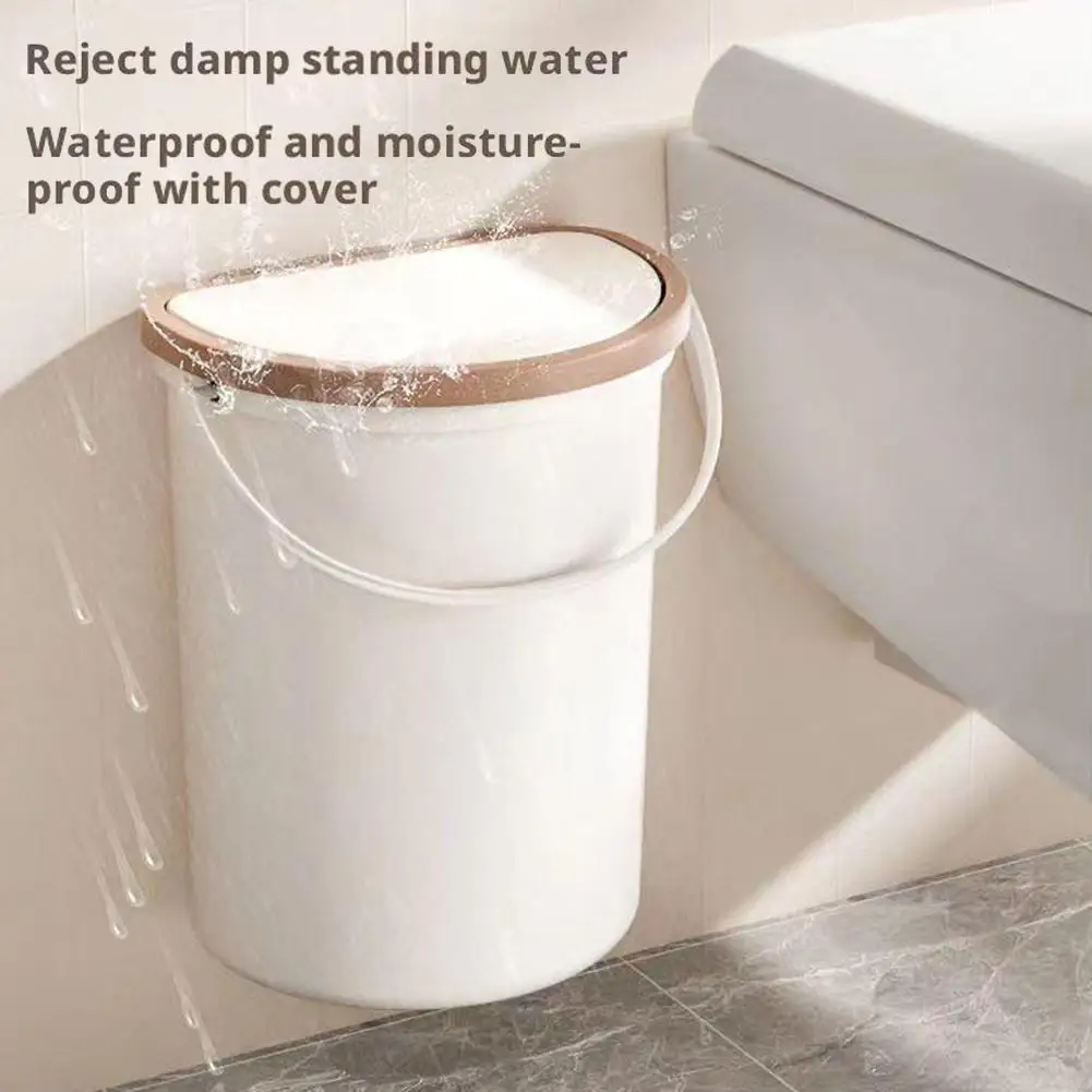 10L سلة المهملات سلة المهملات مع غطاء ل RV قوارب التخييم متنقل مريحة للتثبيت على الأبواب أو الجدران قمامة السيارة #5