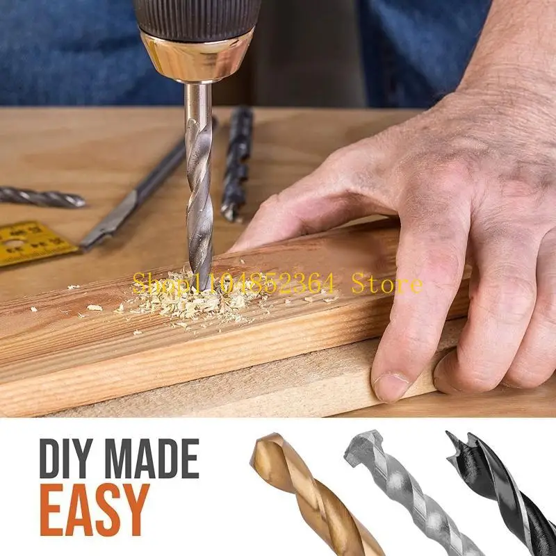 652F 99/130 Pieces HSS Masonry Drill Bits Set for House Construction Work