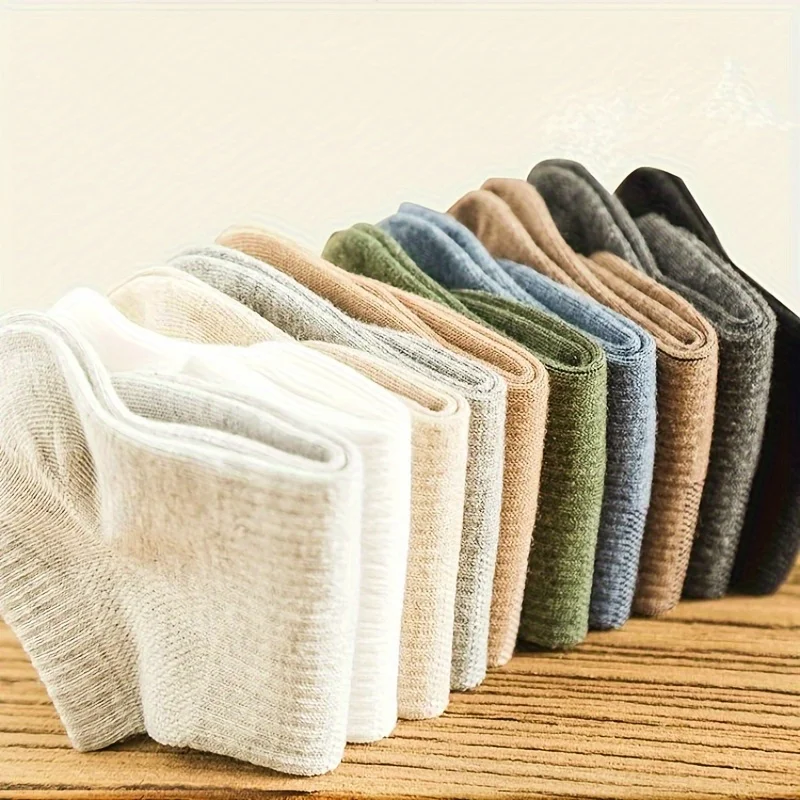 20 عبوة من الجوارب الرجالية ذات القطع المنخفضة - مزيج بوليستر مسامي للمناسبات الكاجوال والرياضة والجري وصالة الألعاب الرياضية