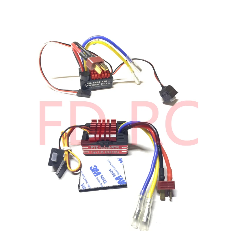 Impermeável RC rádio controlado CarMN86S MN128, escova 60A, ajuste elétrico, 540 motor, peças de veículos fora de estrada, ESC