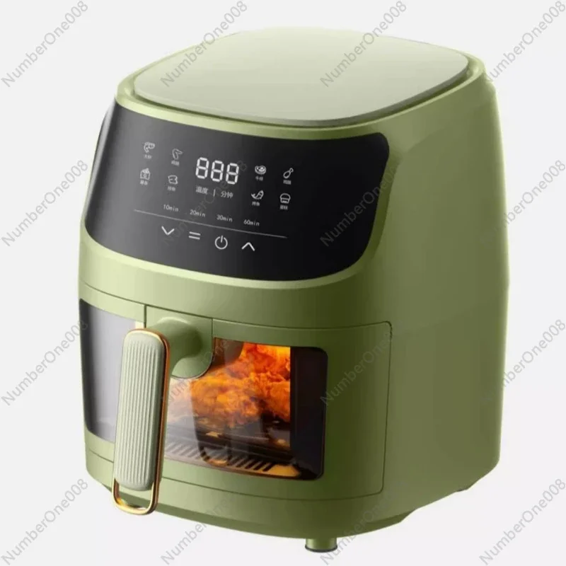 Cross-border 110V US Standard 8L Large-capacity Air Fryer Touch Smart Electric Fryer Automatic Fries Machine Fryer