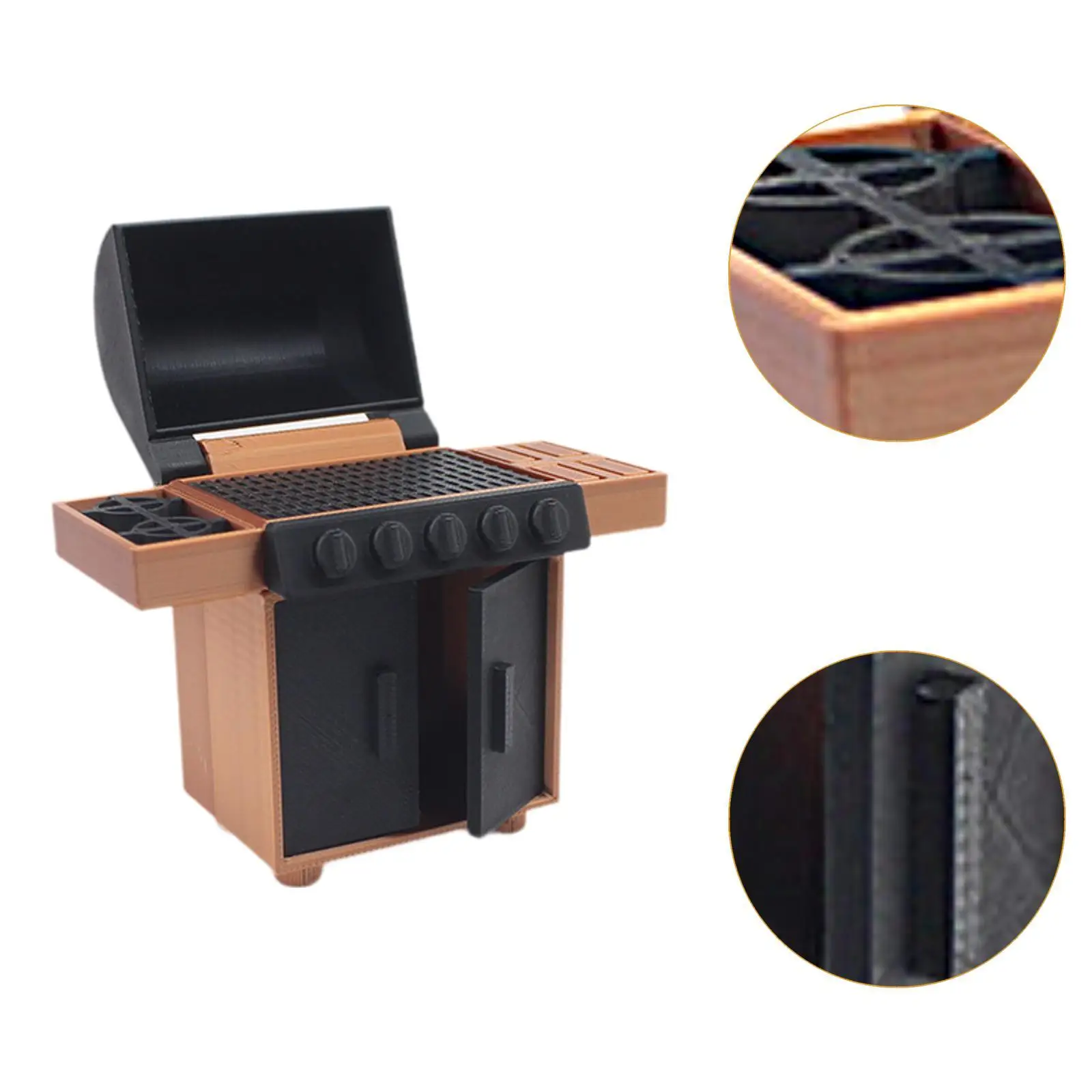 نموذج شواء مصغر رف شواء نموذج لوازم مشهد الشواء التظاهر لـ 1:12/20