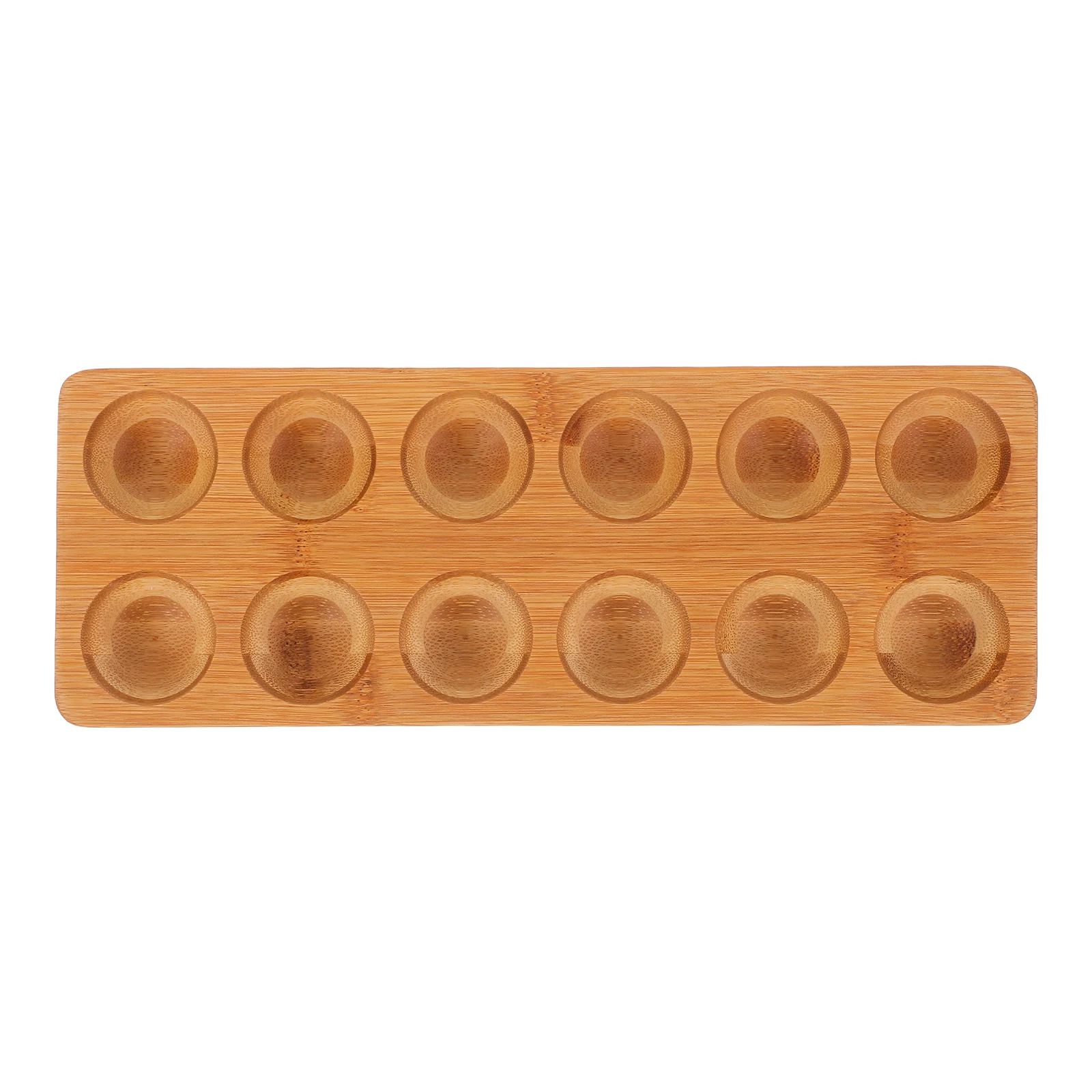 

Wooden Egg Tray 12 Holes Natural Wood Kitchen Countertop Egg Display Rack Organizer Holder Kitchen Countertop Tray