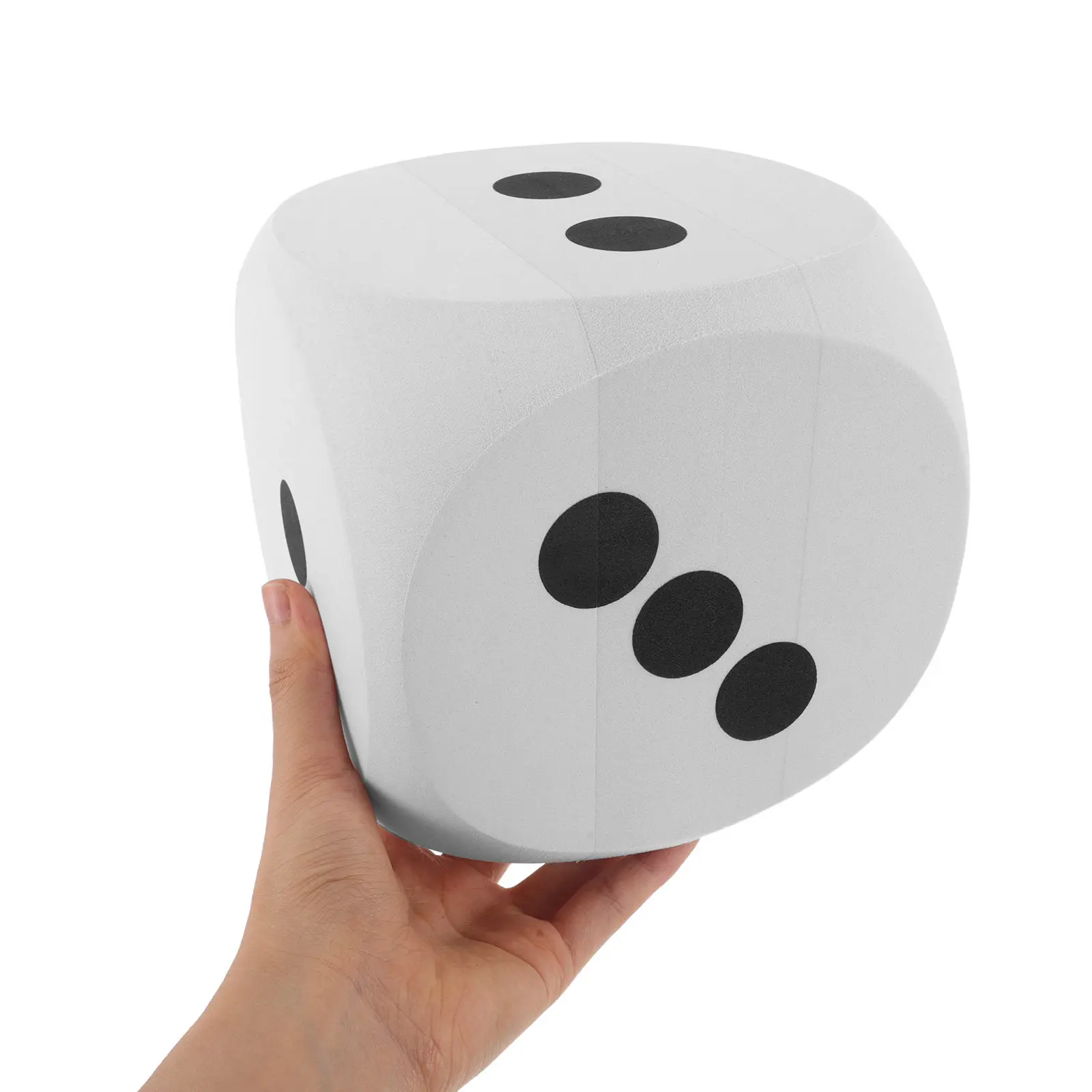 

Large Number Foam Dices Game Big Foams Party White for Activities Props