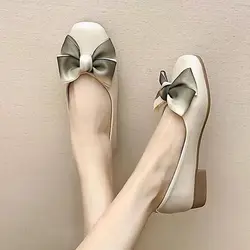 Shoes for Women Cute Mary Jane Gothic with Bow Woman Pumps Office Japanese Style Lolita Kawaii Vacation Korean Lastest Wholesale