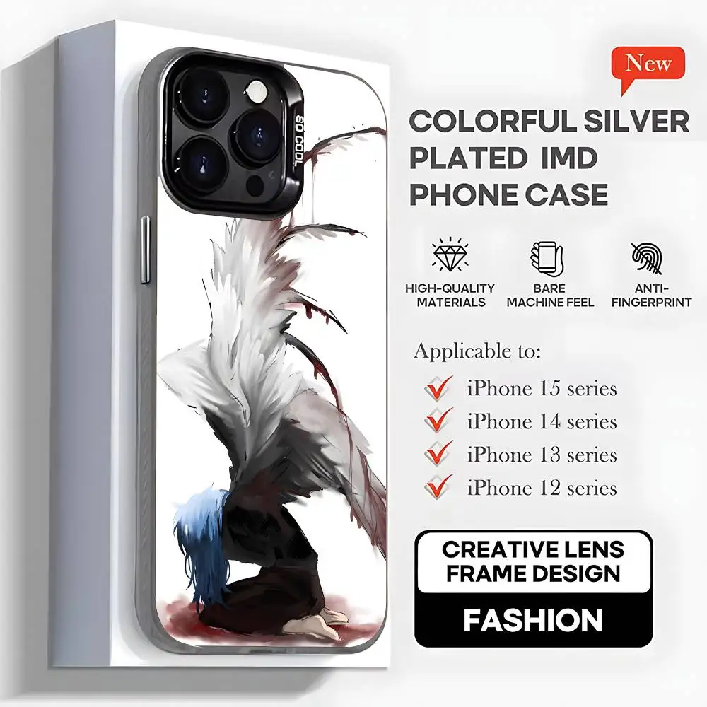 حافظة هاتف كارتون S-Sally Face SF لهواتف iPhone 16,15,14,13,12,11,Mini,Pro,MAX,plus,غطاء أسود غير لامع مقاوم للصدمات