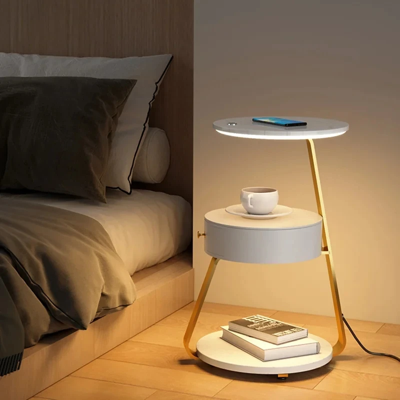 

Bedroom Small Nightstand Modern Bedside Storage Corner Cabinet Nightstands Mid Century Luxury Mesa De Cabeceira Furniture