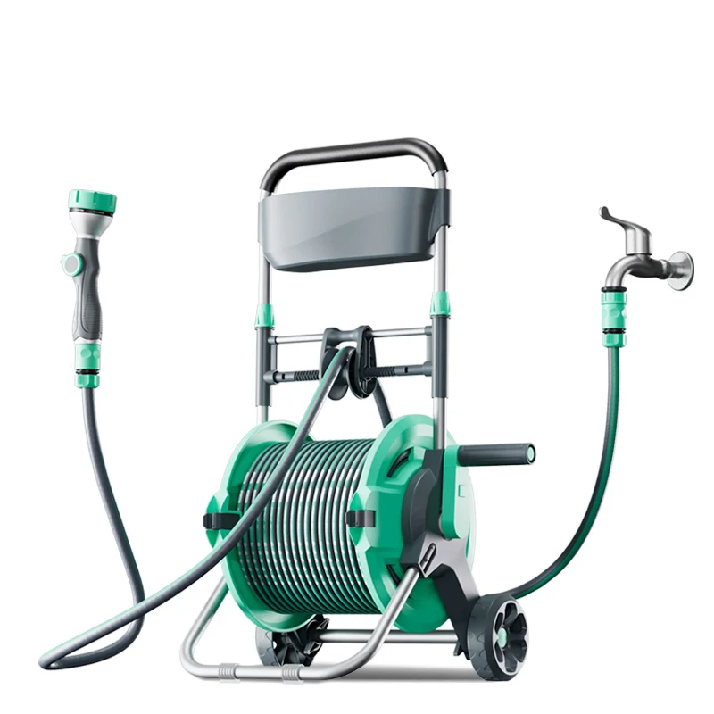 

Andeka Heavy Duty Portable High Pressure Telescopic Wall Hanging Household Garden Reel Set Household Garden Hose Pipe Reel