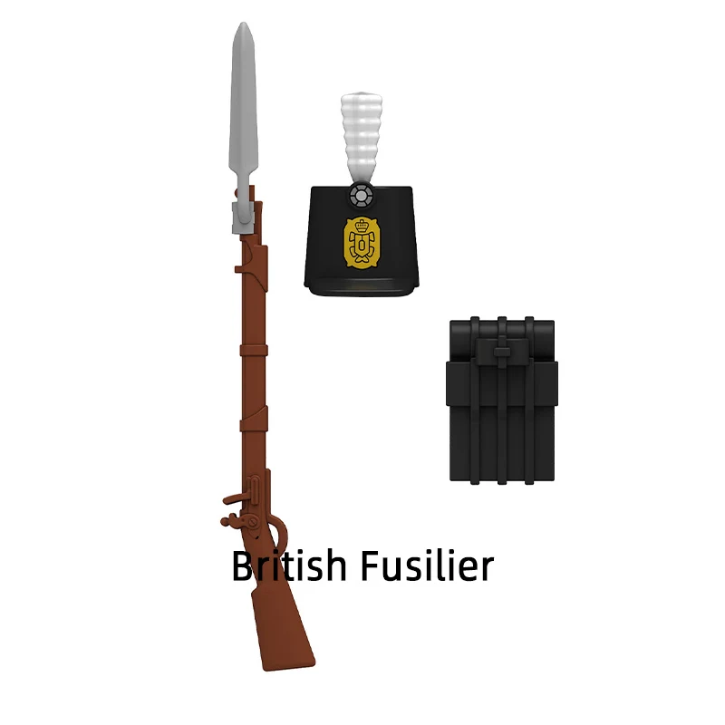 The British NCO Fusilier 95th Rifles Scottish Bagpiper Model Blocks MOC Bricks Set Gifts Toys For Children N001-N006