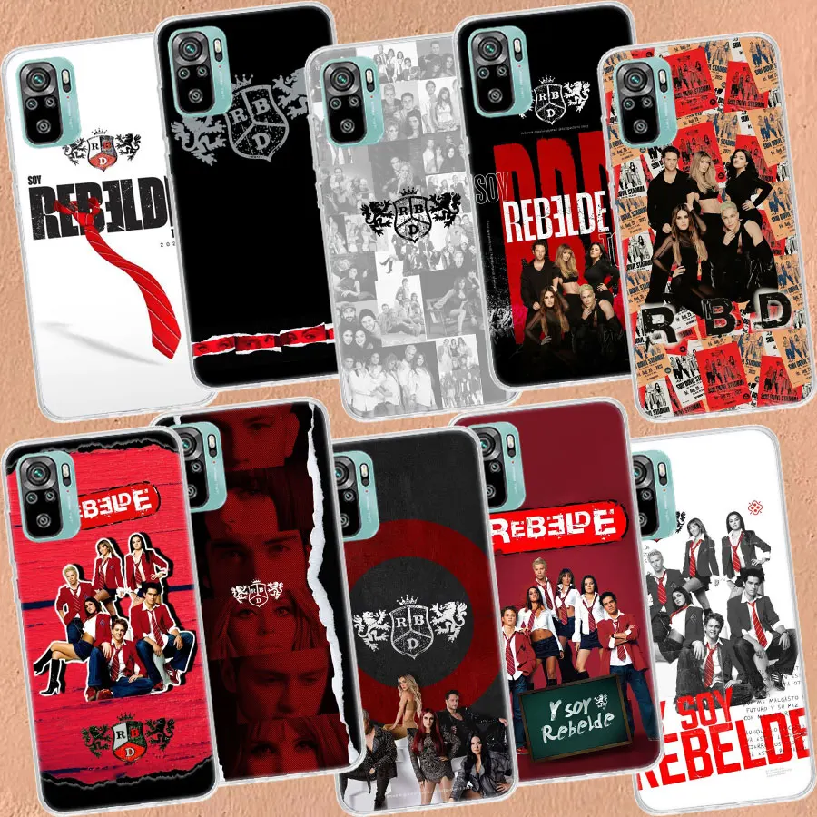 F-Fashion RBD R-Rebelde Phone Case For Redmi Note 14+ 13 Pro Plus 5G 12 12C 10 9 8 7 10A 10C 9A 9C 9T 8A 7A K60 K70 Cover Capa C