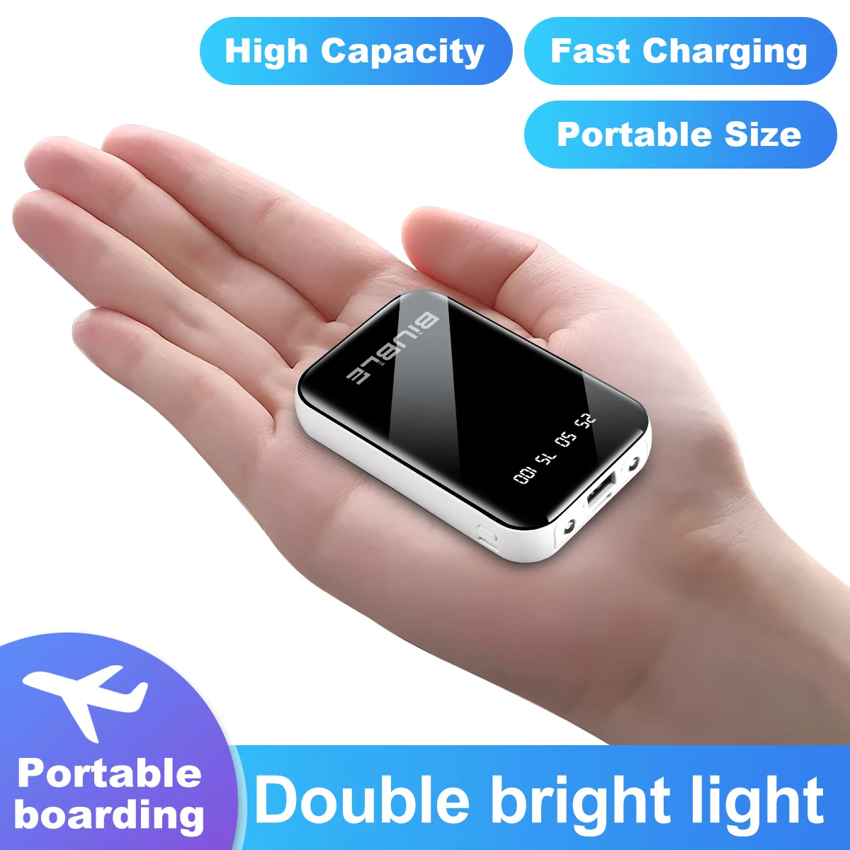 Mini Power Bank 20000mah Super Charging Digital Display Fast Charging Power Bank Ultra large Capacity Powerbanks