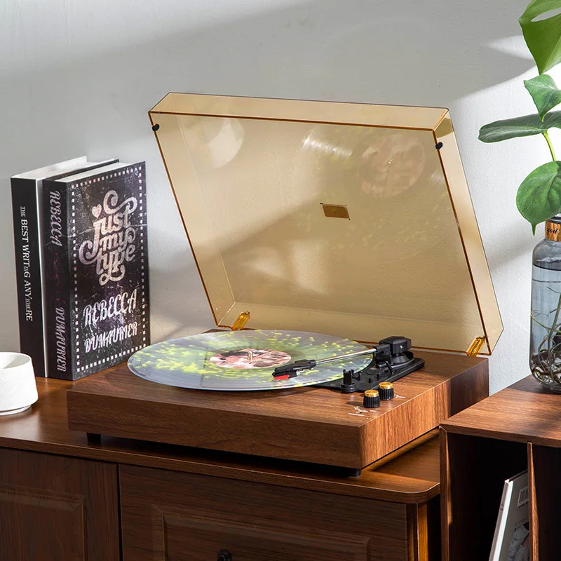 Vintage Gramophone 2-in-1 Bluetooth Speaker Classic Old-Fashioned Vinyl Turntable Multifunctional