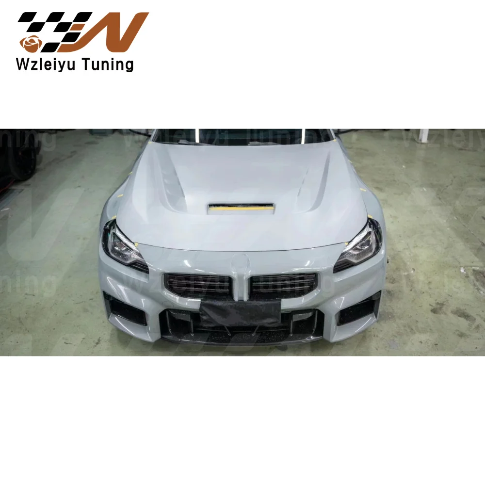 New Style Dry Carbon Fiber Front Hood Bonnet Fit For BMW G87 M2 2 Series High Quality Fitment