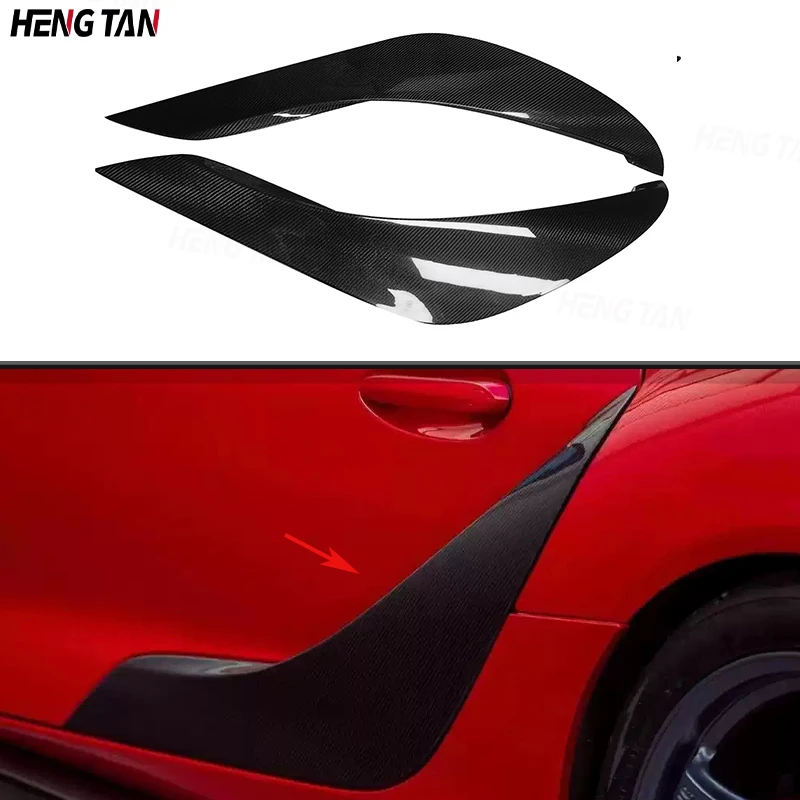 

Carbon Fiber Car Door Side Fender Vents Trims Frame Decoration Cover For Toyota Supra A90 Coupe 2 Door 2019 -2022 Body kit