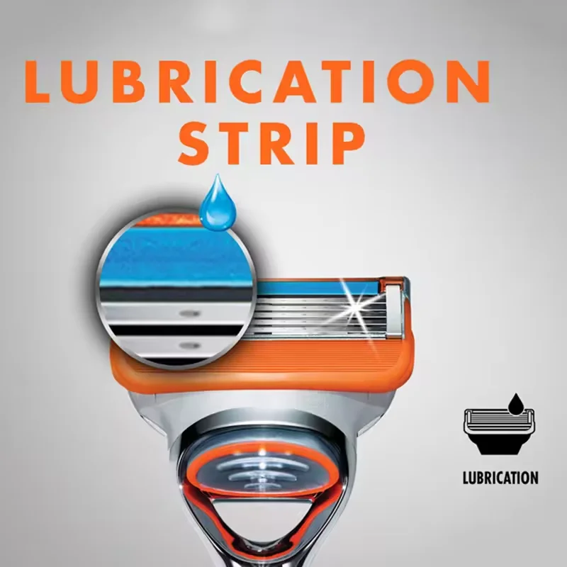 4/8/12 قطعة شفرات حلاقة جيليت، لشفرات حلاقة سلسلة جيليت فيوجن 5، شفرات حلاقة جيليت للرجال، ستانلس ستيل