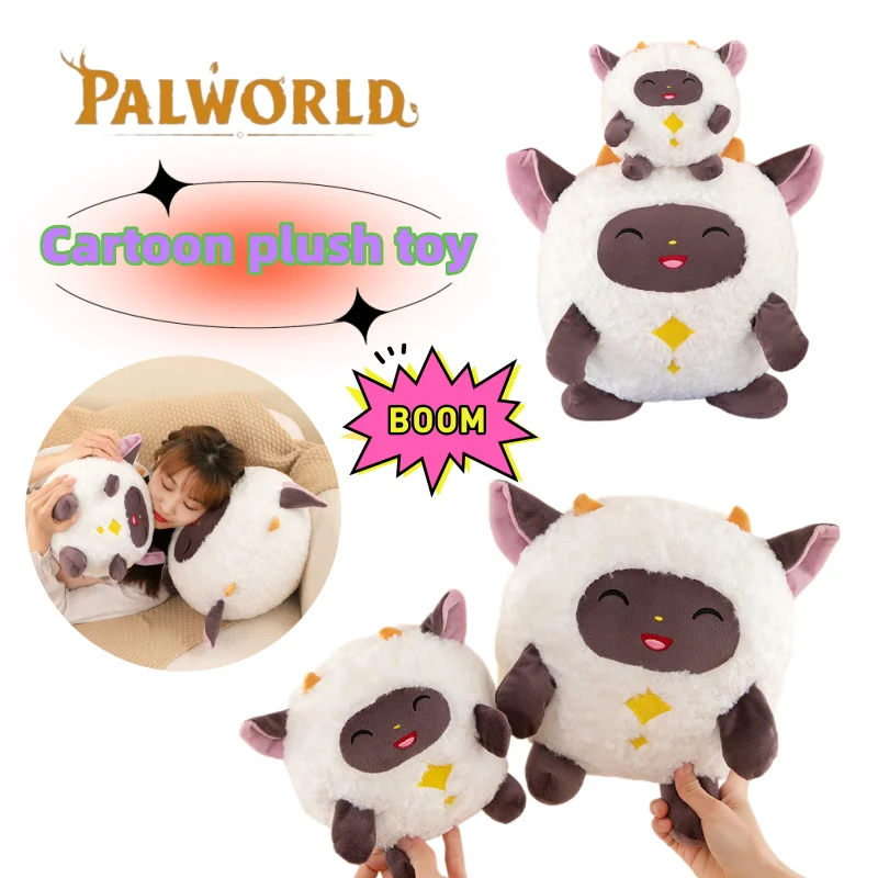Image of Palworld Lamball Plüschpuppe Geschenk mit hohem Farbwert, kreative Persönlichkeit, superweiche, bequeme Handpuppe, exquisites Geschenk, Großhandel