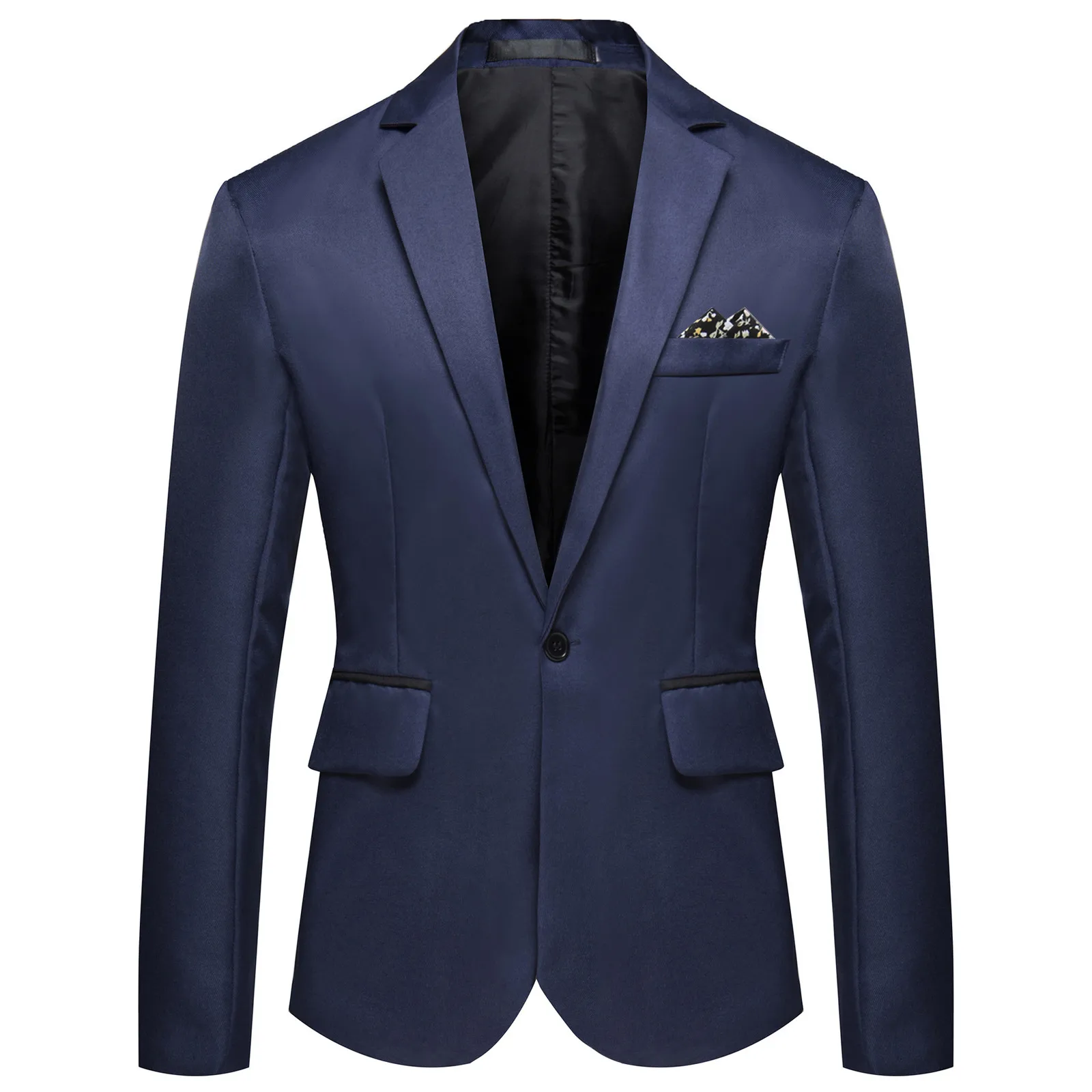 

Boutique Fashion Blazer Solid Color Business Casual Men'S Blazer Groom Wedding Gown Blazers For Men Suit Tops Jacke Coat