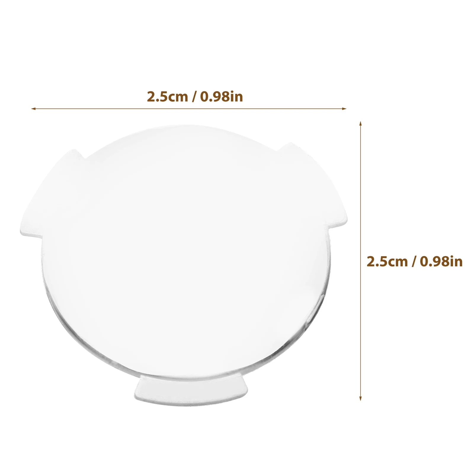 20Pcs Vr Glasses Lens Winged Biconvex Light Blocking Lens Replacement for 3D Headset Vr Accessories Enhanced Visual Experience