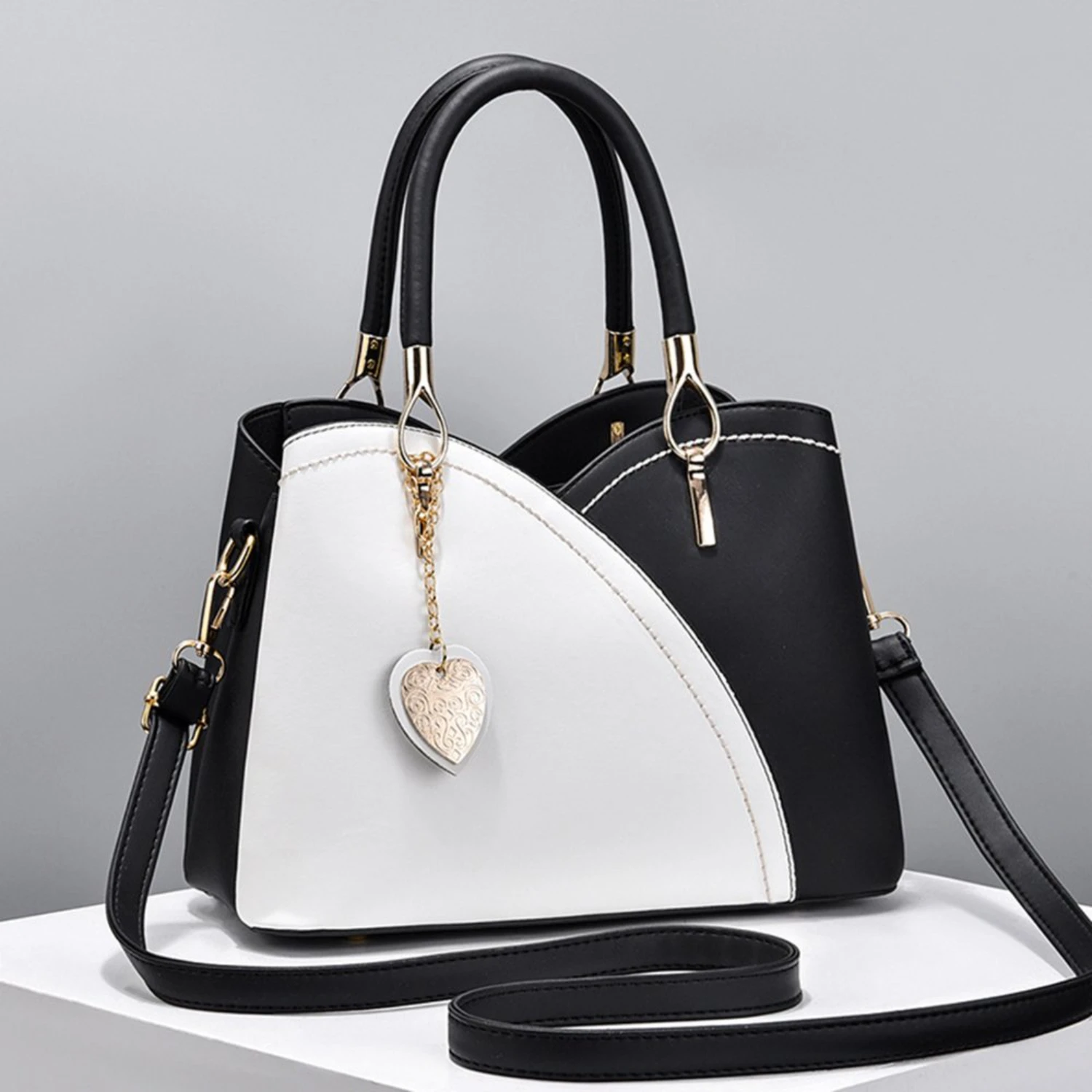 

Fashion Womens Leather Messenger Shoulder Bag Large Capacity Handbag