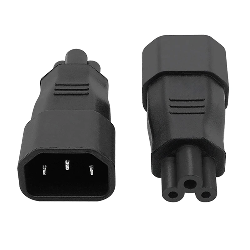 1pcs Universal Power Adapter IEC 320 C14 to C5 Adapter Converter C5 to C14 AC Power Plug Socket 3 Pin IEC320 C14 Connector
