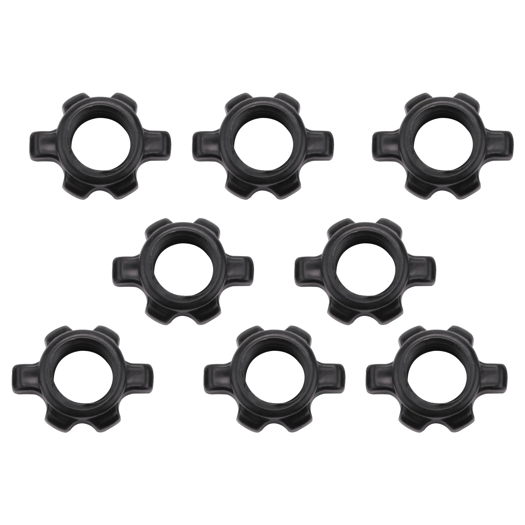 8Pcs Dumbbell Bar Nut Anti-Slip Spinlock Collars Screw Clamps for Dumbell Weight Lifting Fitness Equipments Accessories