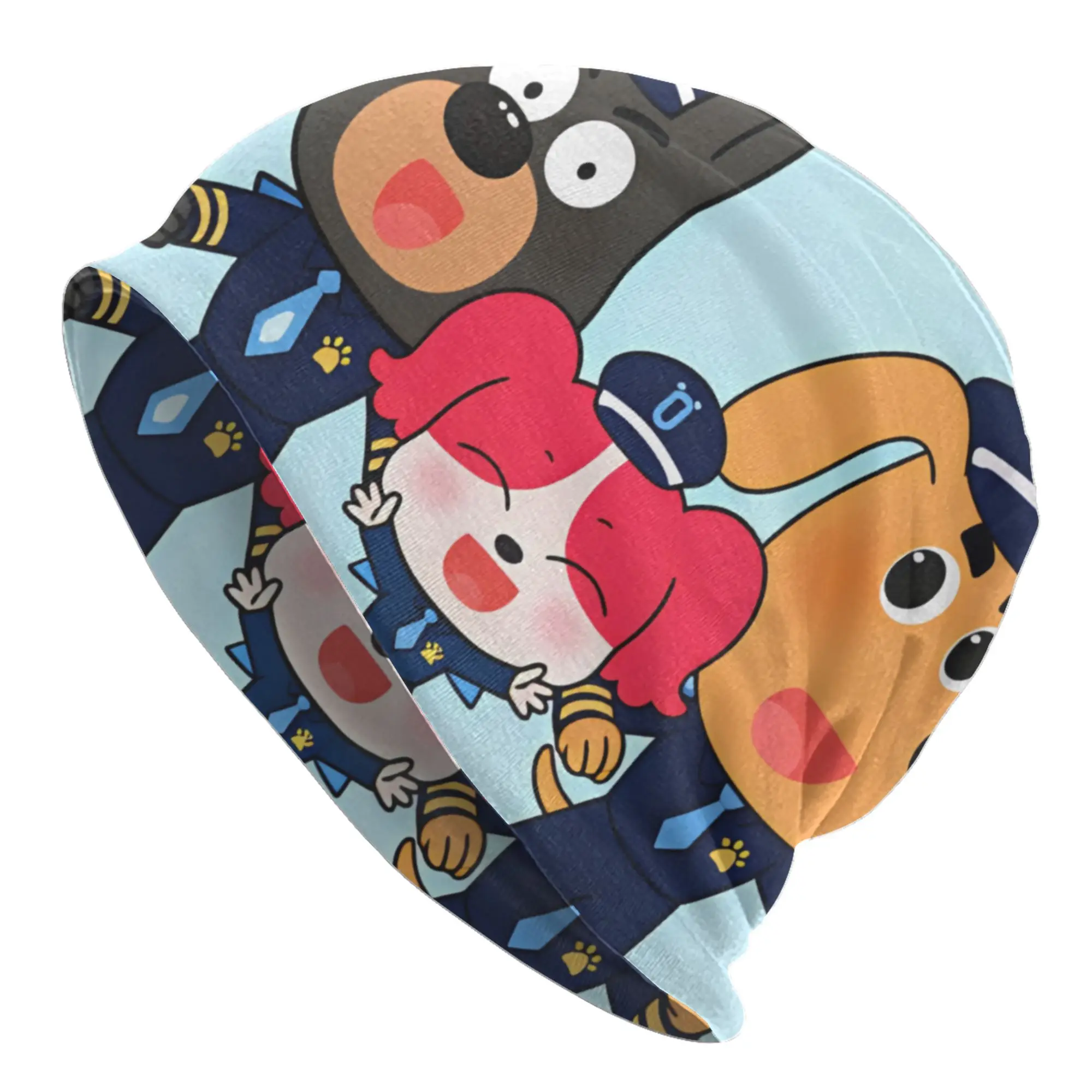 S-Sheriff L-Labrador D-Dog  Bonnet Hats  Hip Hop Knit Hat For Women Men Warm Winter Cartoon Skullies Beanies Caps