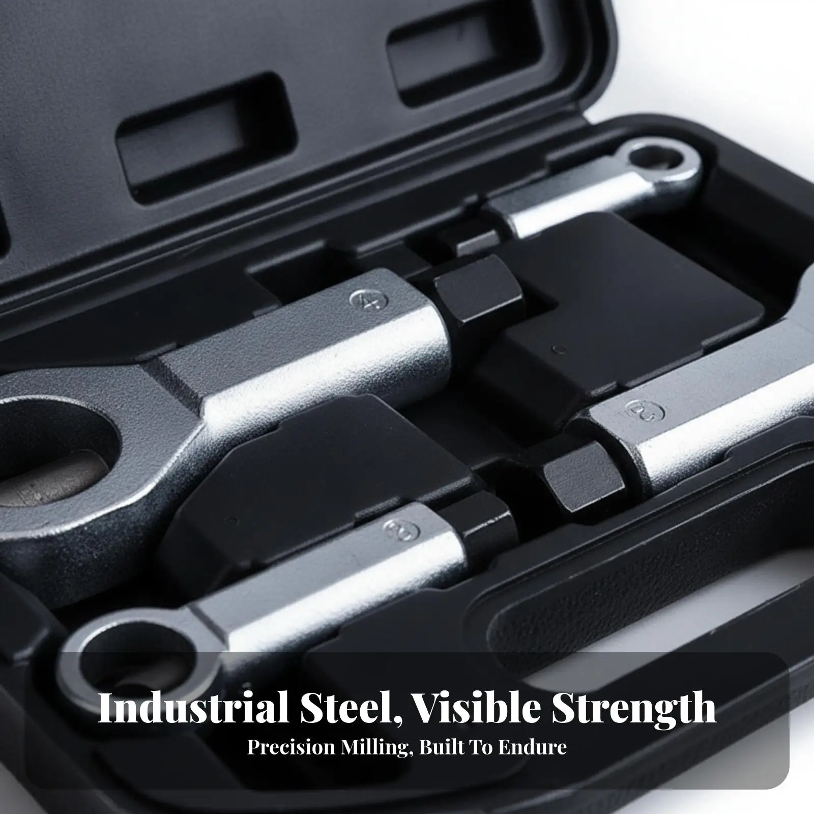 4 Piece Nut Cracking Device with Case Heavy Duty Splitter for Rounded Stripped Bolts Chrome Vanadium Steel Hand Tool Set