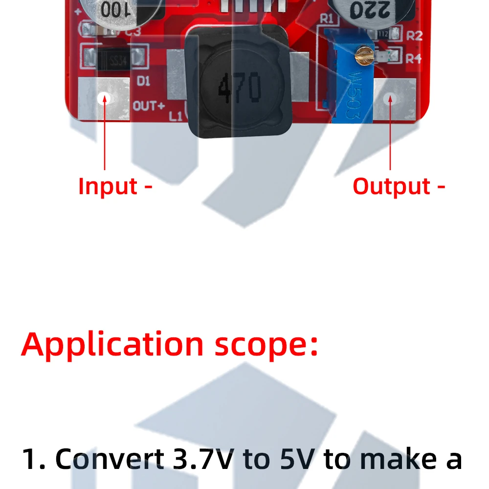 1~10PCS DC-DC-Stromversorgungsmodul, Boost-Modul, Step-Up-Spannungswandler, Spannungsregler XL6019/LM2577, einstellbarer Ausgang – Detail 6